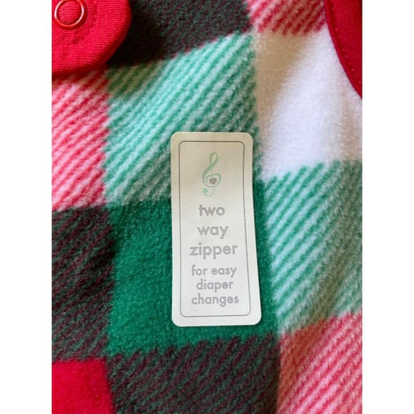 New Lullaby Lane Fleece Christmas Sleep Sack Infant Size 0-6 Mo - Picture 5 of 6